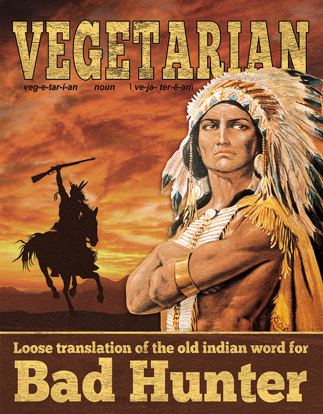 Tin Signs Vegetarian Translation Sign 2022
