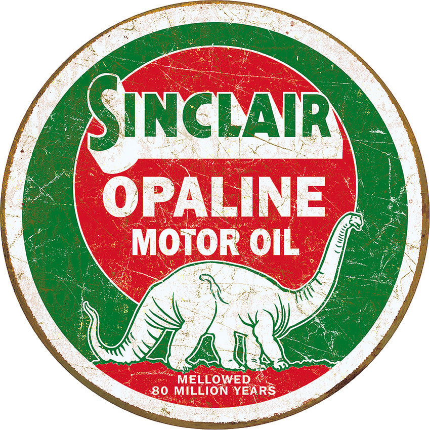 Tin Signs Sinclair Opaline Round 2047