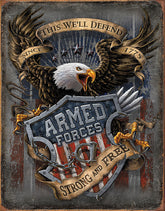 Tin Signs Armed Forces Since 1775 2149