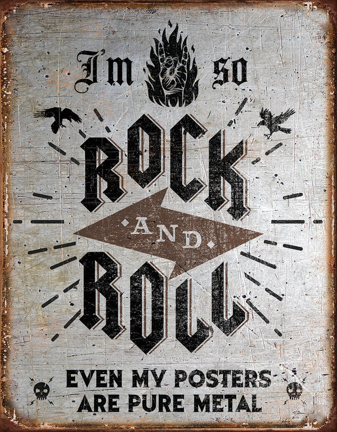 Tin Signs Rock N Roll Sign 2171