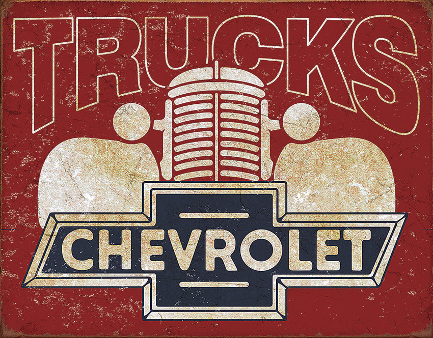 Tin Signs Chevy Trucks 2197