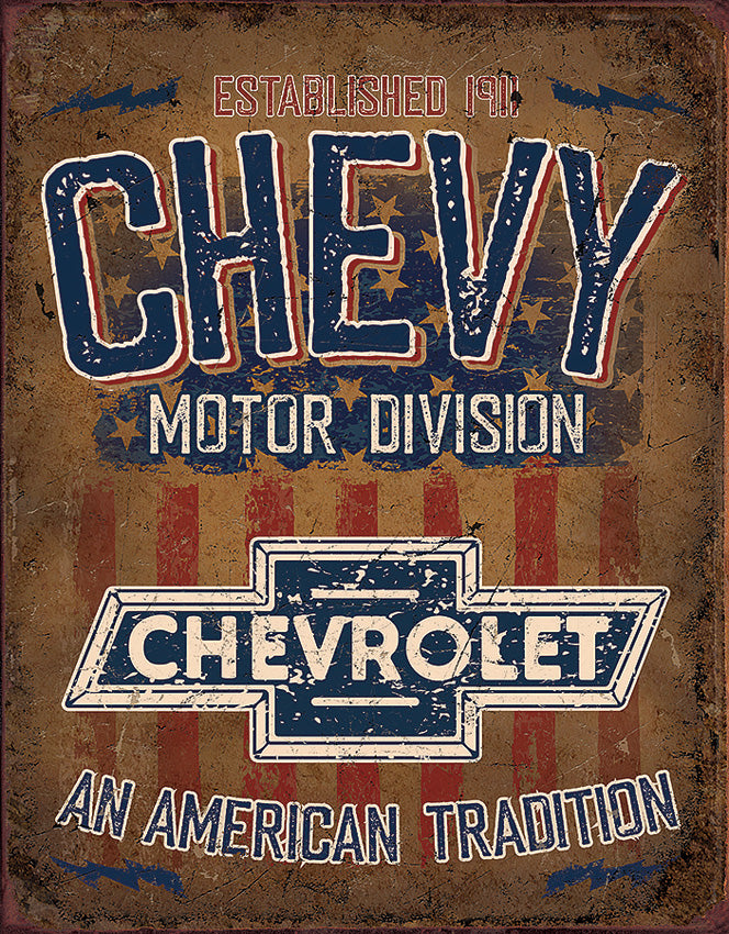 Tin Signs Chevy American Tradition 2204