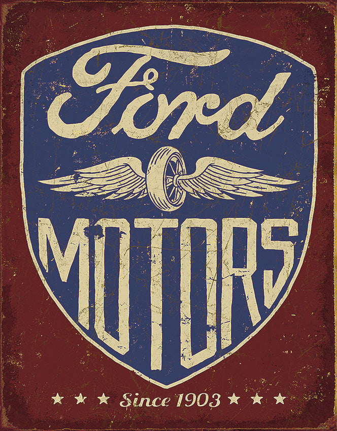 Tin Signs Ford Motors Since 1903 2205