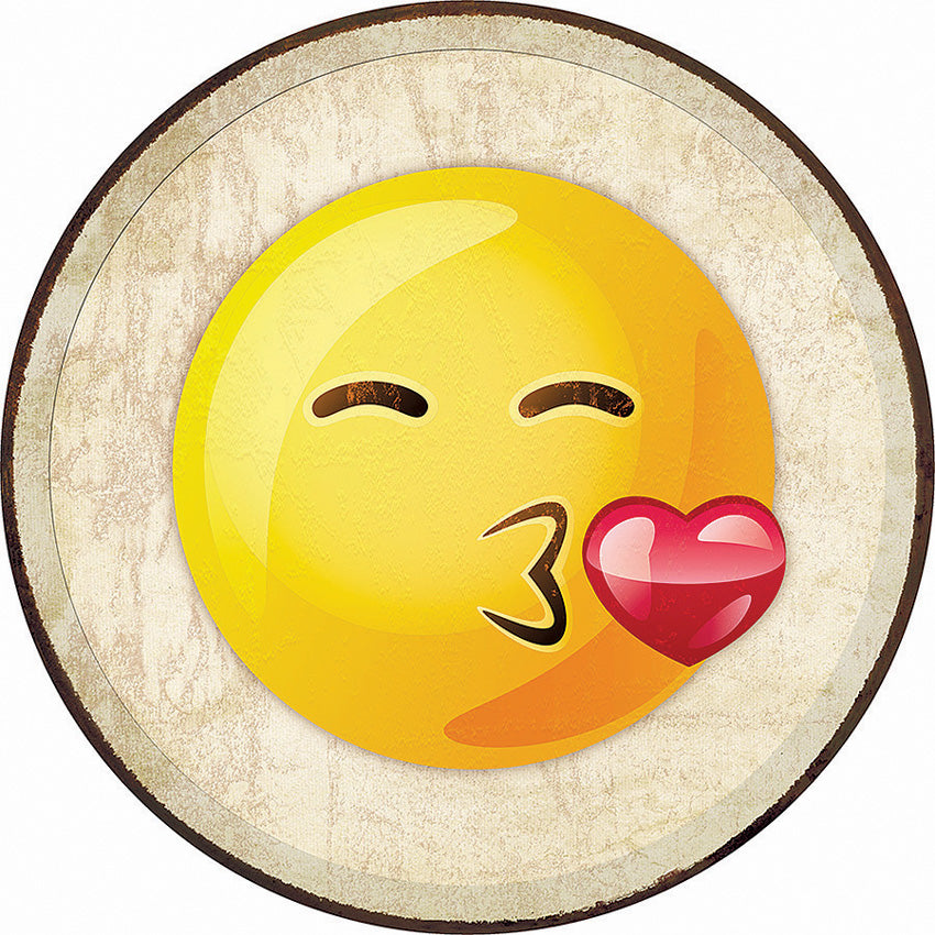 Tin Signs Emoji Kiss Sign 2270