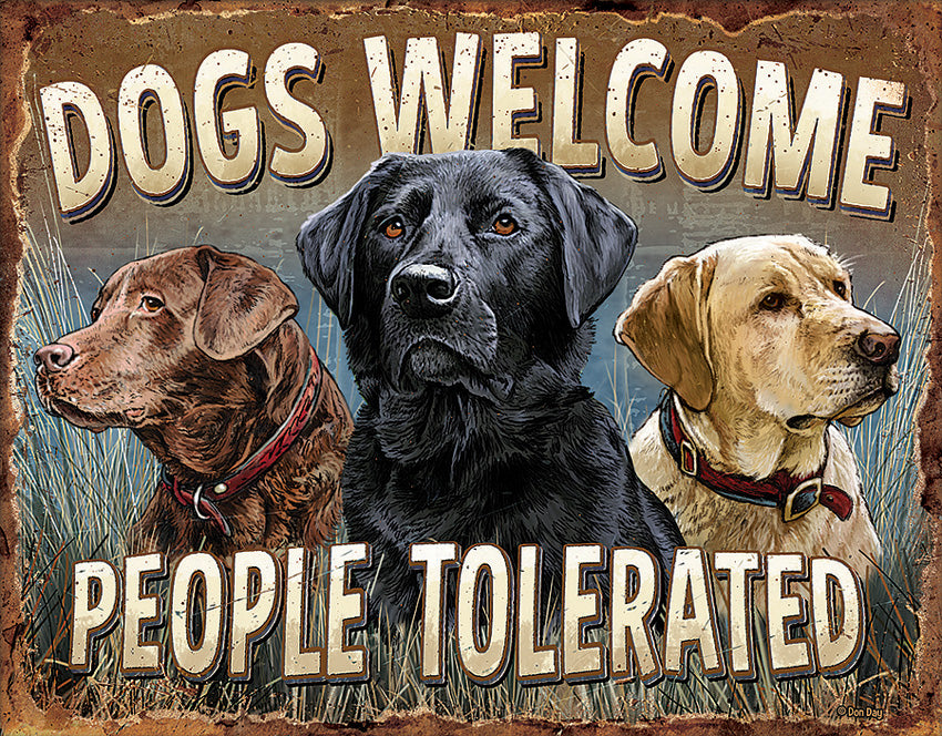 Tin Signs Dogs Welcome 2279