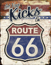 Tin Signs Your Kicks Route 66 Sign 2411