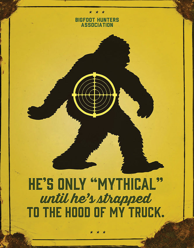 Tin Signs Sasquatch Mythical Sign 2414