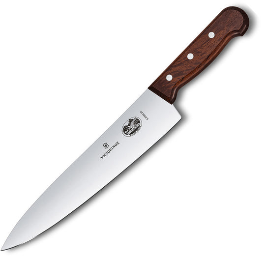 Victorinox Chef's Knife with Sharp Blade and Rosewood Handle
