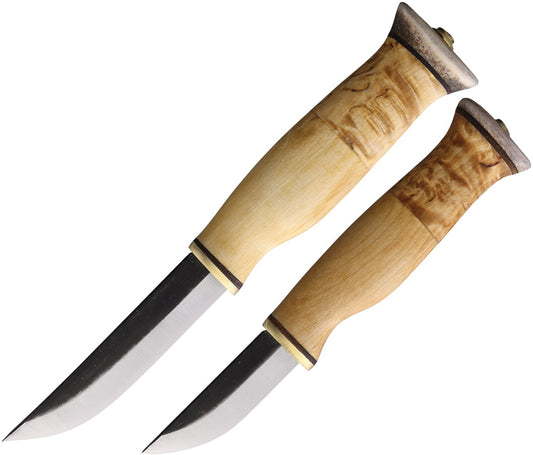 Wood Jewel Fixed Blade Set Curly 23KVS