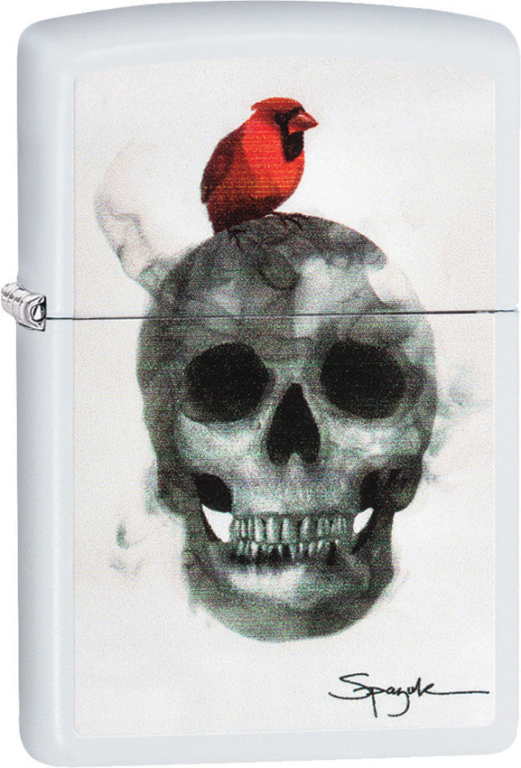 Zippo Spazuk Cardinal on Skull 29644