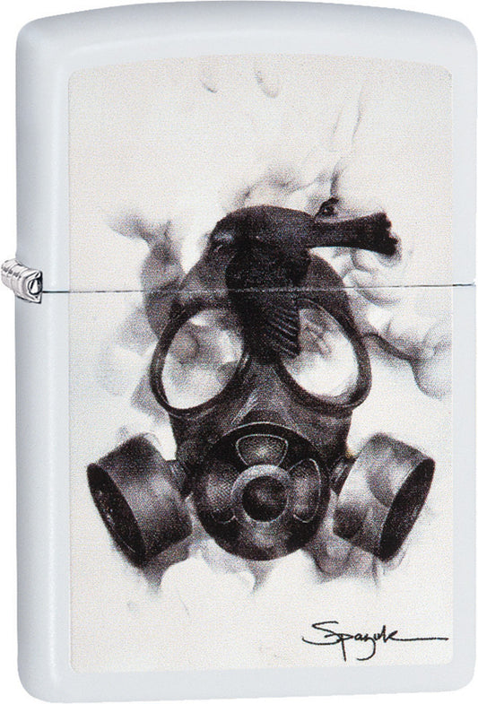 Zippo Spazuk Gas Mask and Bird 29646
