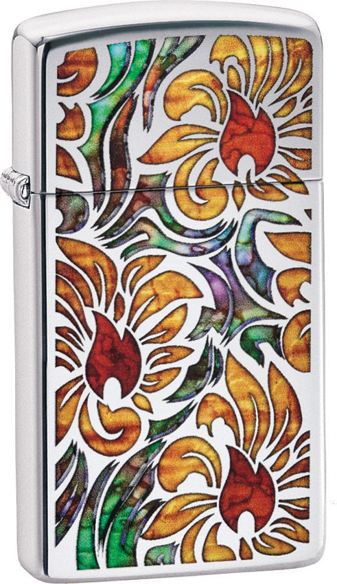 Zippo Fusion Floral Slim 29702