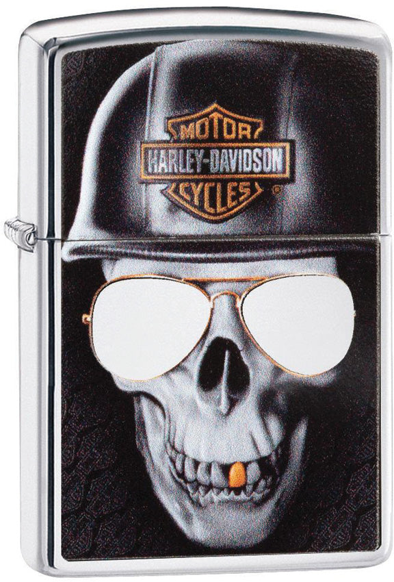 Zippo Harley Davidson Skull 29739