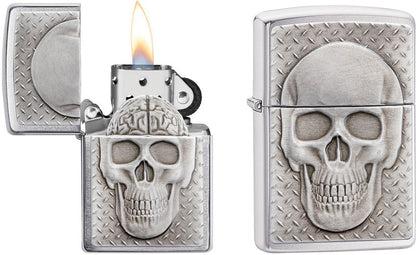 Zippo Skull with Brain Surprise Windproof Lighter