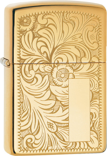 Zippo High Polish Brass Venetian® Windproof Lighter
