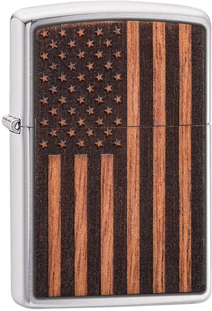 Zippo Woodchuck USA American Flag Windproof Lighter