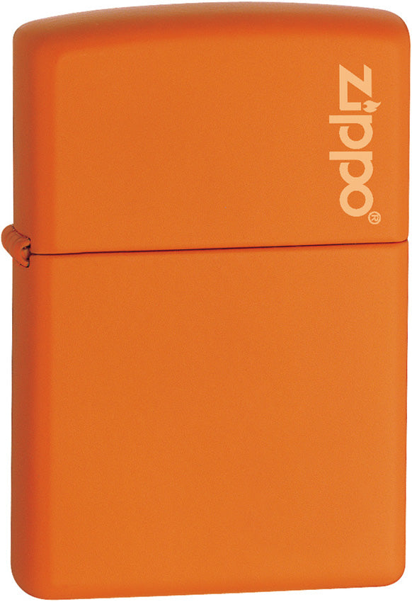 Zippo Orange Matte with Logo 231ZL