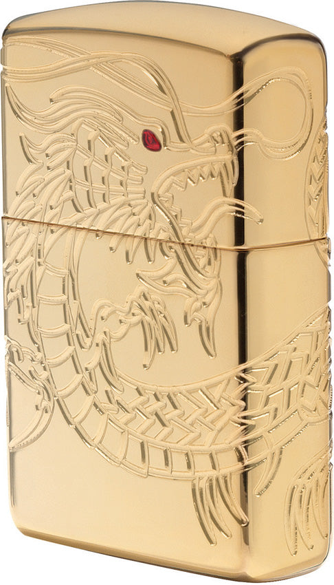 Armor® Asian Dragon 360-Degree Gold-Plate Windproof Lighter – Zippo UK