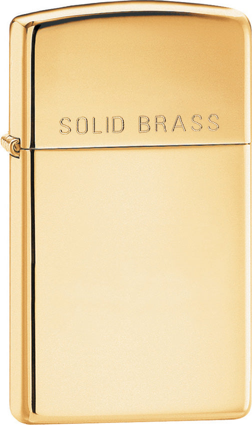 Zippo Slim Solid Brass 1654