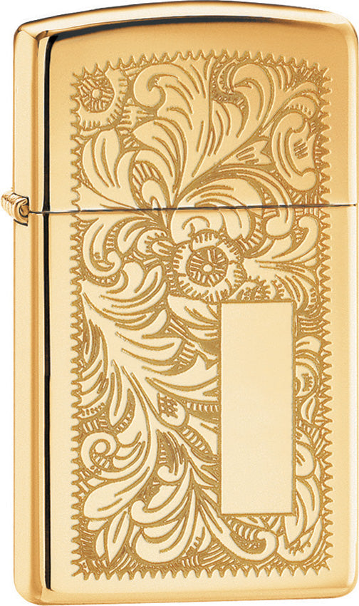 Zippo Slim Brass Venetian 1652B
