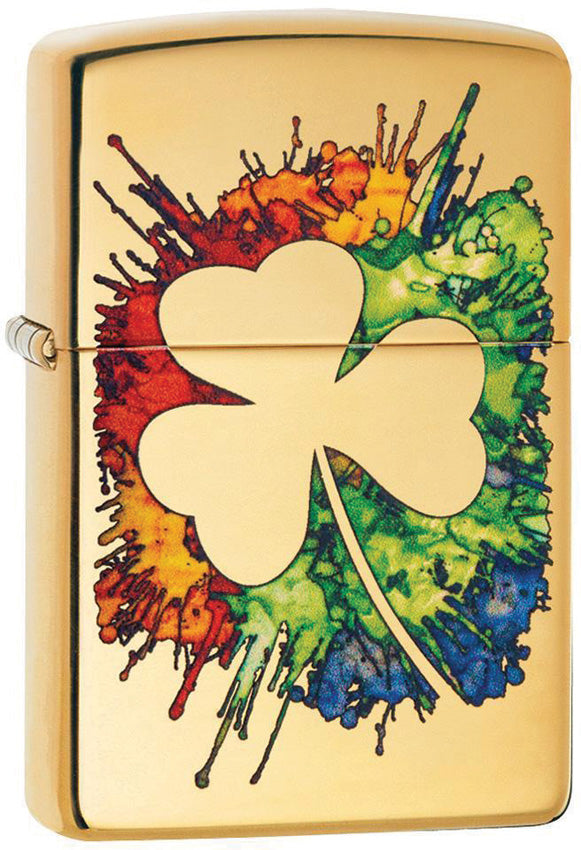 Zippo Graffiti Clover Lighter 49125