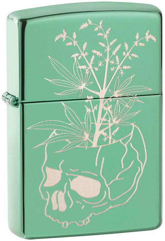 Zippo Botanical Skull Lighter 49142