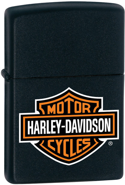 Harley-Davidson® Classic Logo Black Matte Lighter – Zippo USA