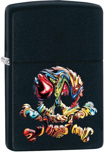Zippo Texture Skull Design Windproof Lighter