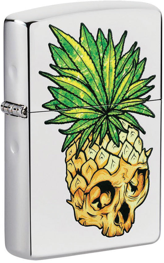 Zippo Leaf Skull Pineapple Lighter 49241