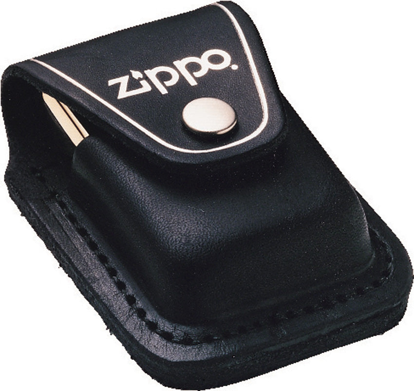 Zippo Lighter Pouch Black Leather ZOLBK