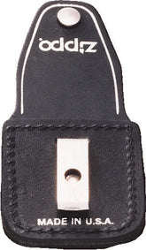 Zippo Lighter Pouch Black Leather LPCBK