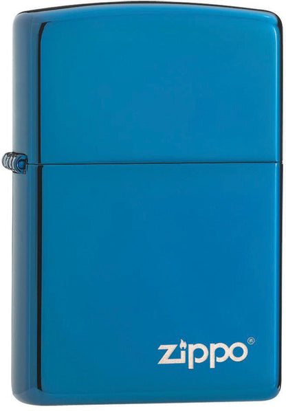 Classic High Polish Blue Zippo Logo Windproof Lighter – Made in USA - Shop now at Mjoutdoorsgear UK