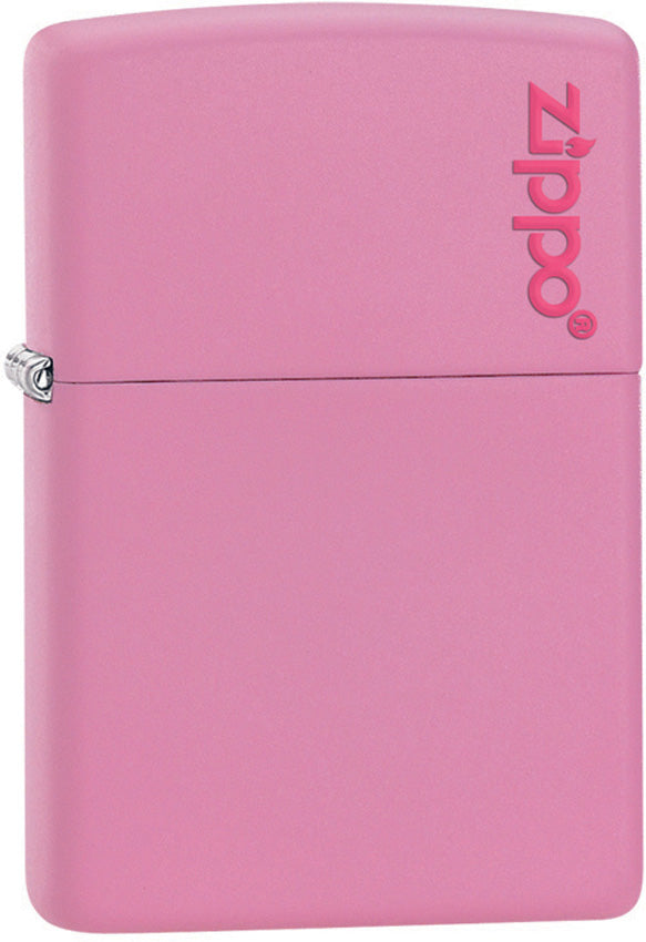 Zippo Classic Pink Matte Zippo Logo Windproof Lighter – Made in USA - Shop now at Mjoutdoorsgear UK