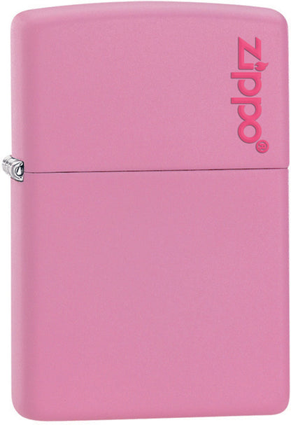 Zippo Classic Pink Matte Zippo Logo Windproof Lighter – Made in USA - Shop now at Mjoutdoorsgear UK