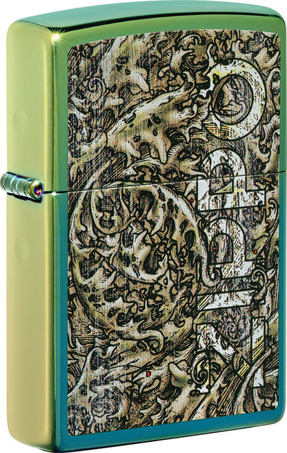 Zippo Design High Polish Teal - ZIPPO - Top original American lighters - Shop now at Mjoutdoorsgear UK
