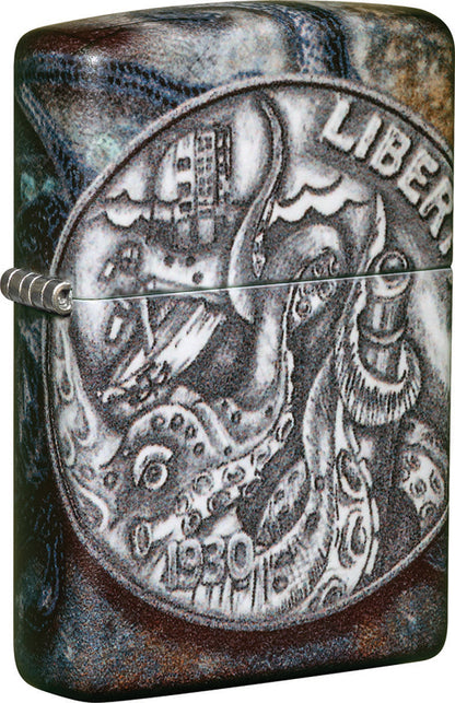Zippo Pirate Coin 540 Color Design Windproof Lighter - Made in USA - Shop now at Mjoutdoorsgear UK