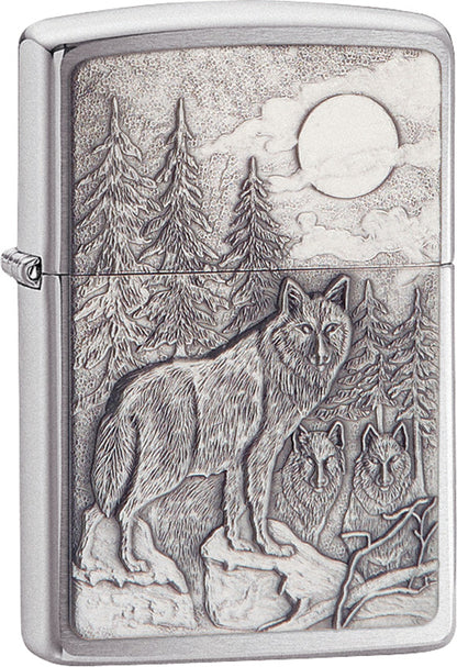 Zippo Timberwolves Emblem Windproof Lighter - Made in USA - Shop now at Mjoutdoorsgear UK