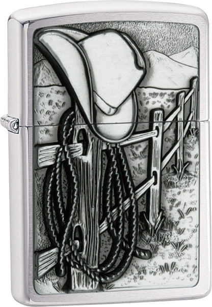 Zippo Resting Cowboy Emblem Windproof Lighter - Shop now at Mjoutdoorsgear UK