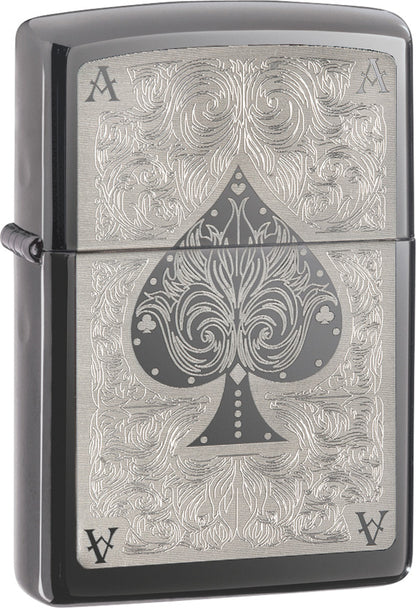 Ace Filigree Zippo Lighter Black Ice | Mjoutdoorsgear UK