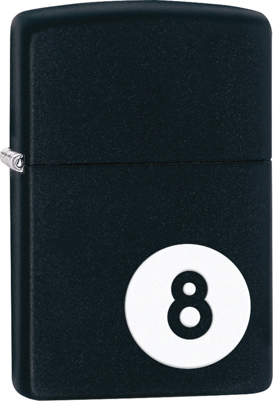 8-Ball Black Matte Zippo Lighter | Mjoutdoorsgear UK