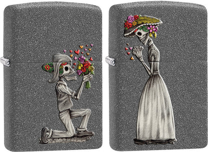 Zippo 2 Lighters in the Day of the Dead Skulls Set shop online at Mjoutdoors UK