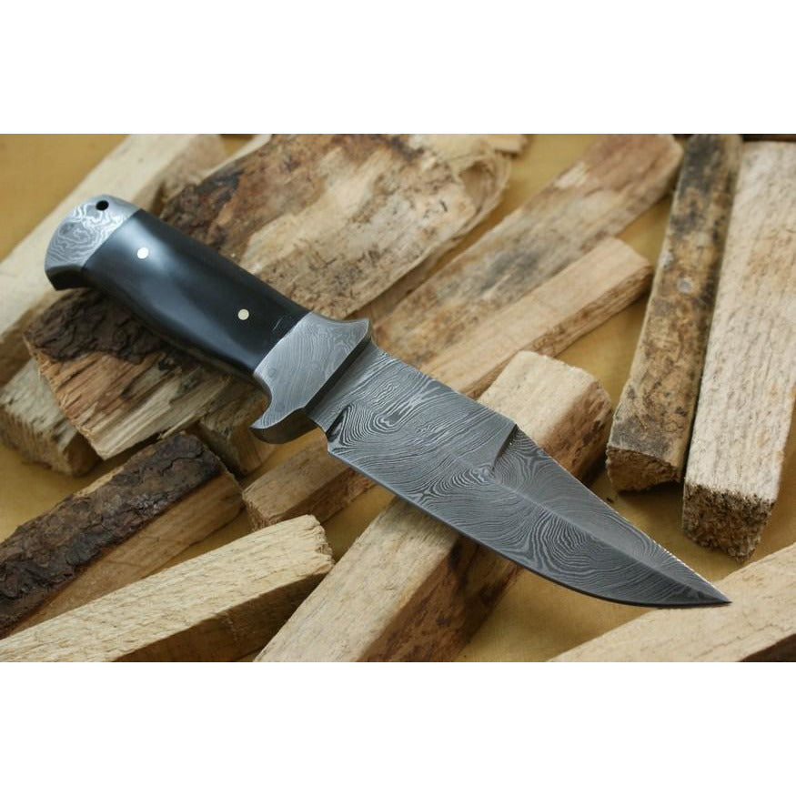 Custom Handmade Hunting Knife With Leather Sheath by Knife King