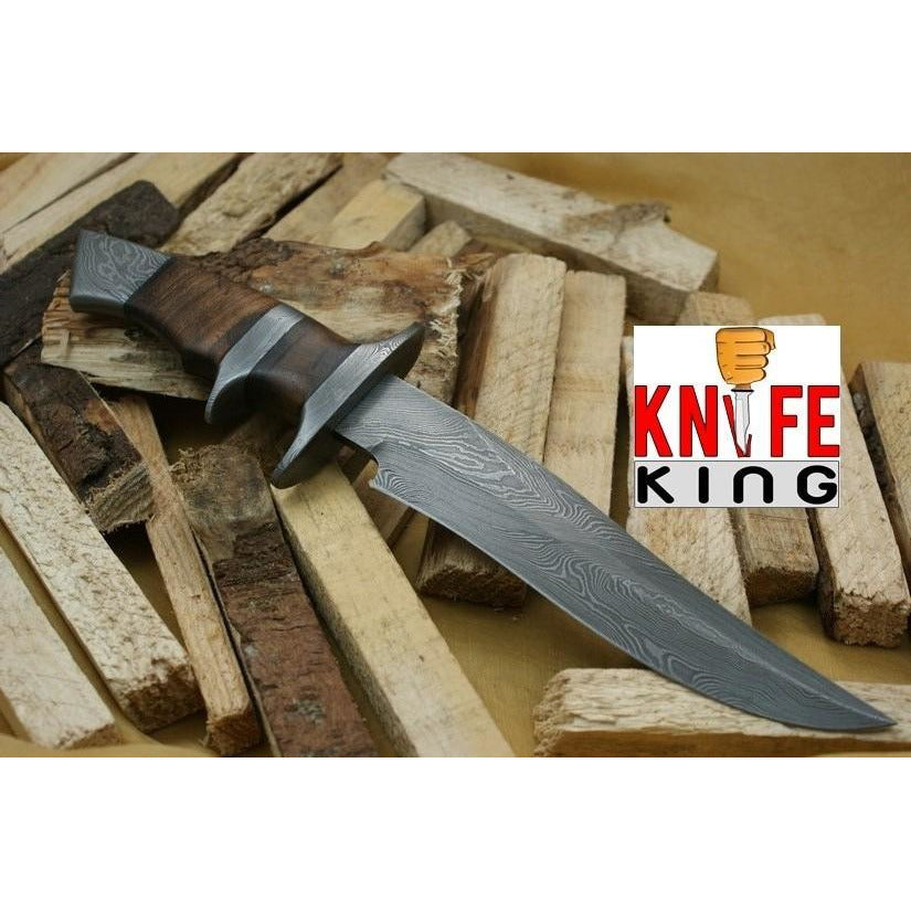 Custom Handmade Bowie Knife With Leather Sheath by Knife King