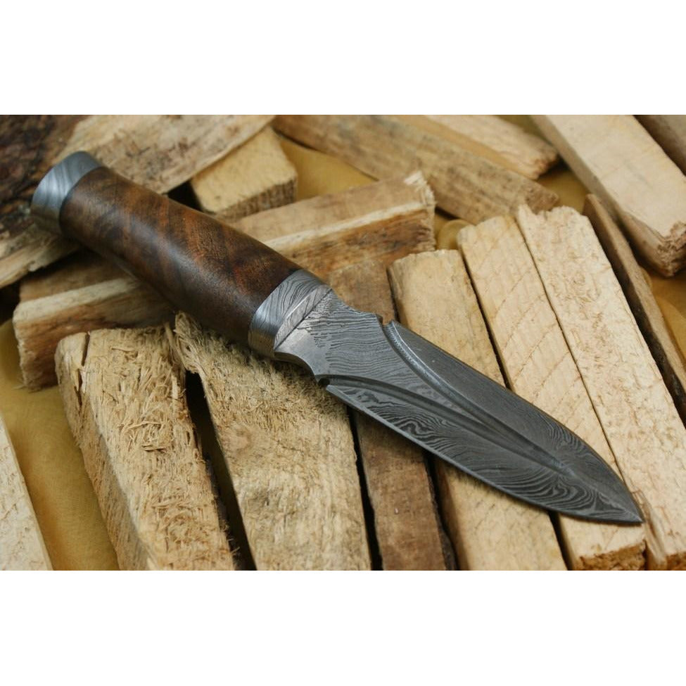 Custom Handmade Hunting Knife With Leather Sheath by Knife King