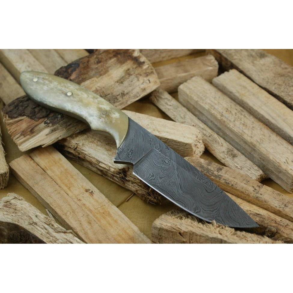 Custom Handmade Hunting Knife With Leather Sheath by Knife King