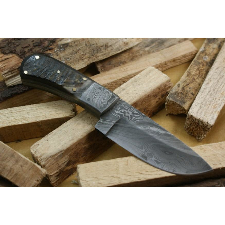 Custom Handmade Hunting Knife With Leather Sheath by Knife King