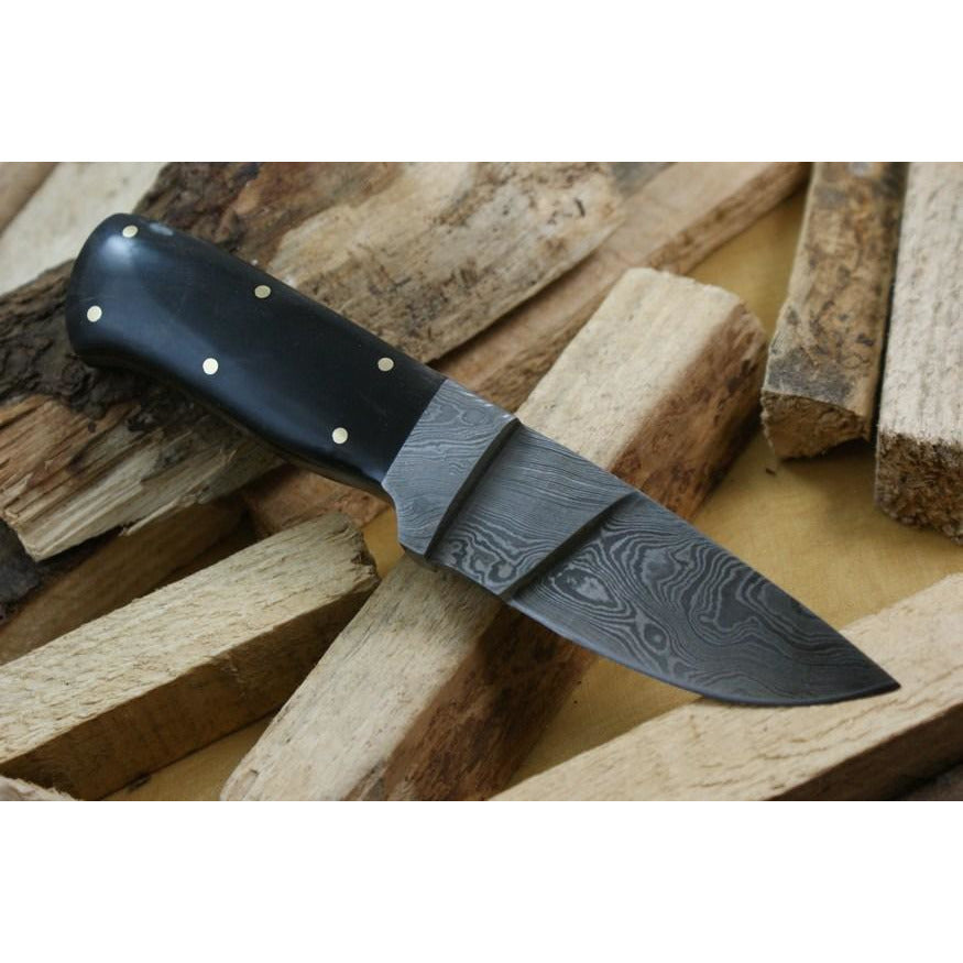 Custom Handmade Hunting Knife With Leather Sheath by Knife King